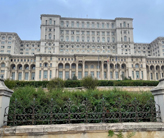 Exterior of the Palace of the Parliament.