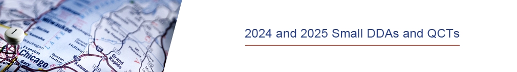 2024 and 2025 Small DDAs and QCTs header