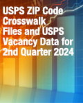 USPS ZIP Code Crosswalk Files and USPS Vacancy Data for 2nd Quarter 2024