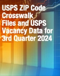 USPS ZIP Code Crosswalk Files and USPS Vacancy Data for 3rd Quarter 2024